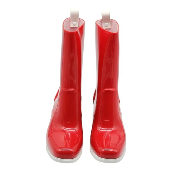Christian Louboutin Loubirain Boots - PVC and Rubber - Red 39 8.5 US $700 - Picture 4 of 7